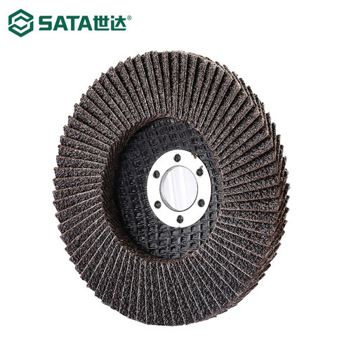 世达百叶片打磨片 百页轮100加厚木工砂布轮角磨机千叶轮抛光片 - 图2