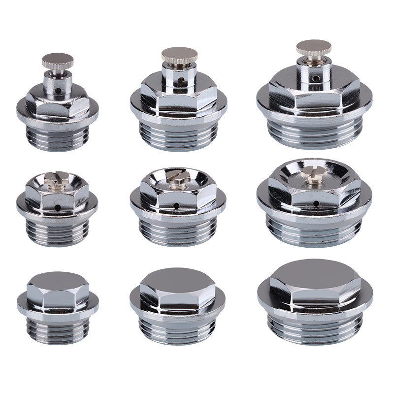 暖气片堵头跑风分水器排污排气排水阀铜放气放水阀门4/6分1寸堵帽,淘宝优惠券,粉丝福利购,淘宝优惠卷