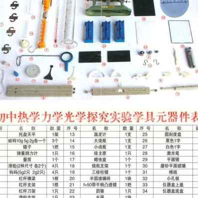 厂促初中物理实验器材八年级力学光学热学试验箱实验盒全套力学品 - 图0