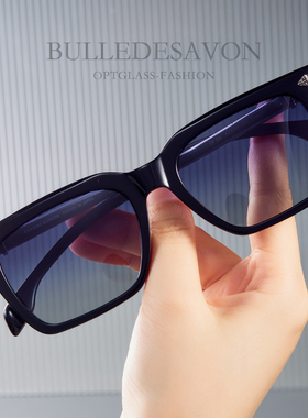 钛金龙纹雕刻太阳眼镜百搭框架配度数板材素颜复古防晒墨镜潮男女