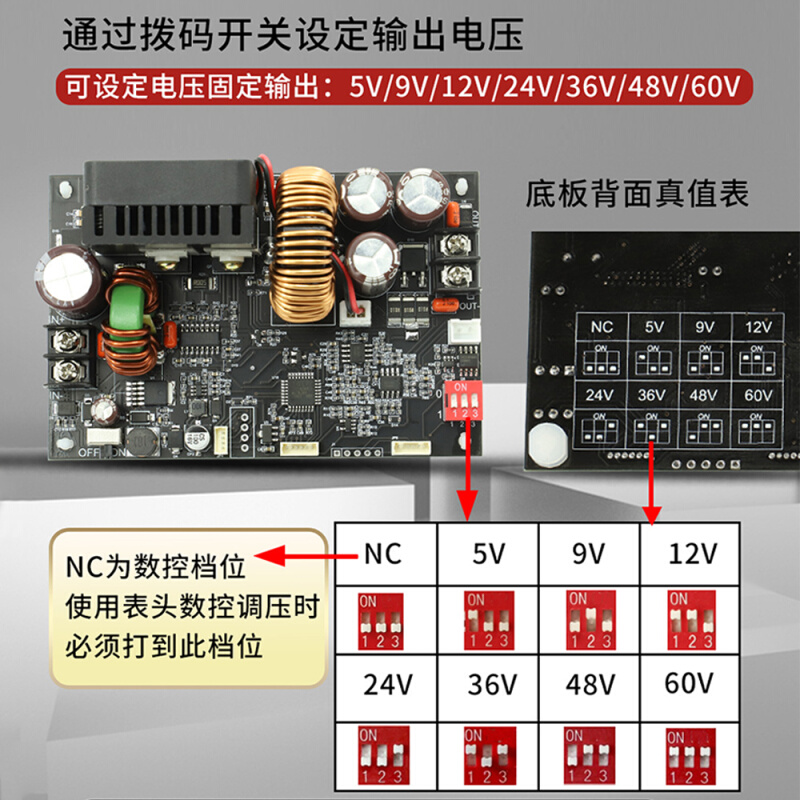 XY6020L数控可调直流稳压电源20A/1200W降压模块恒压恒流维修 - 图0