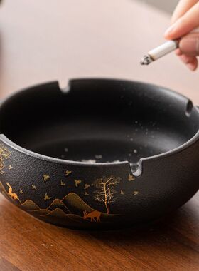 烟灰缸创意家用个性潮流客厅陶瓷