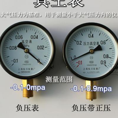 负压表 010Mpa 00601503 真空表负压表压力表 真空压力表 - 图0