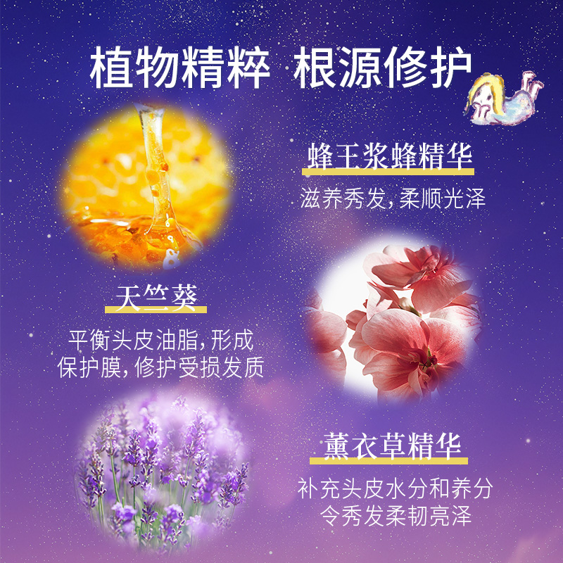 Loretta洛丽塔夜间免洗发膜头发护理密集修复干枯防毛躁蓬松柔顺