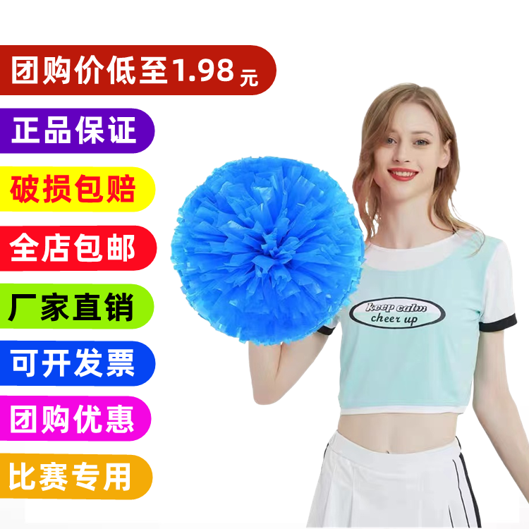 啦啦花球啦啦操花球比赛啦啦队手拿花拉拉队手花啦啦队花球小学生 - 图0
