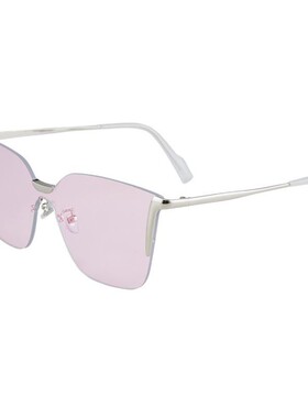 韩版无边框渐变色大脸墨镜女款潮气质感夏季遮阳圆脸太阳眼镜