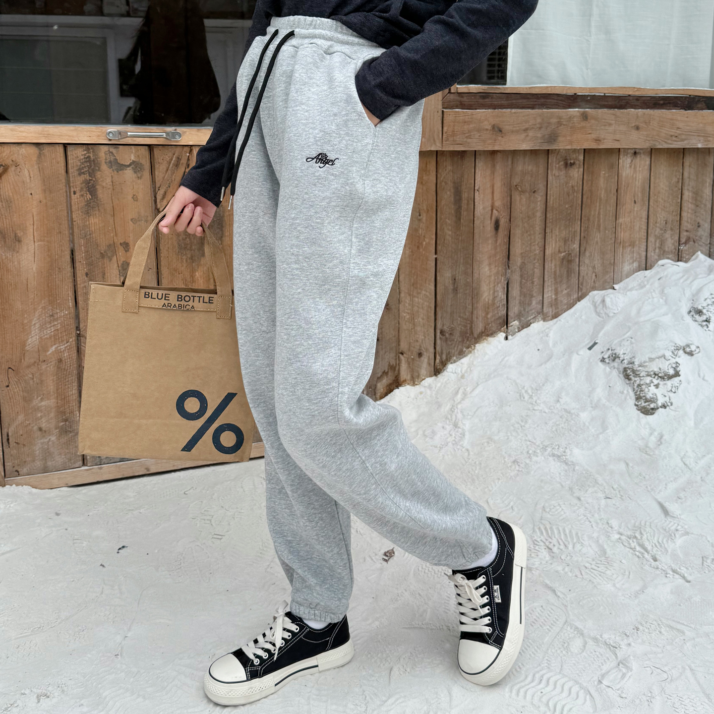 女童加绒运动裤冬季加厚中大童休闲卫裤厚款保暖女孩裤子中高腰 - 图1