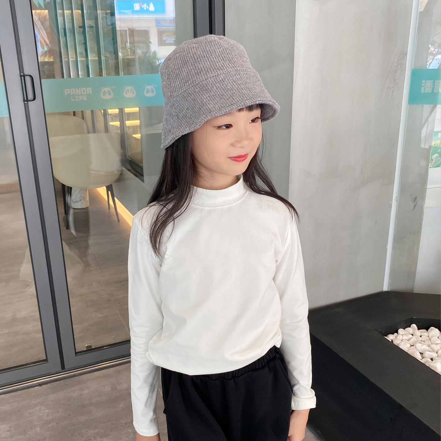 秋冬女童打底衫纯棉中高龄儿童纯白色内搭秋衣中大童长袖T恤半高,淘宝优惠券,粉丝福利购,淘宝优惠卷