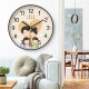 Creative silent wall clock quartz for a family