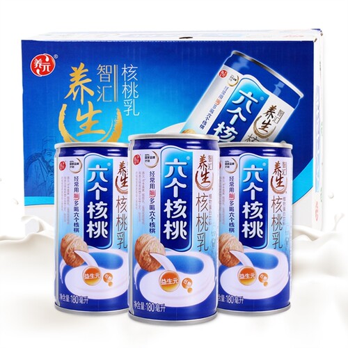 六个核桃整箱六个核桃整箱精品24罐六个核桃六个核桃240ml饮料 - 图0