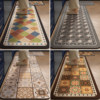 American retro style kitchen special floor mat diatom mud water-absorbent non-slip oil-absorbent floor mat wipeable no-wash household carpet