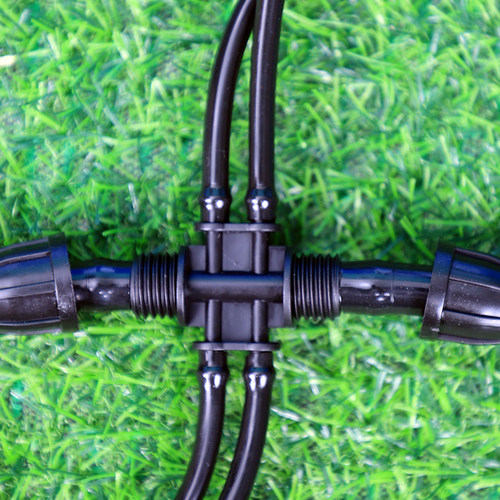 812异径六通接头浇花器配件水龙头款地插定时浇水器滴灌喷头6通 - 图0