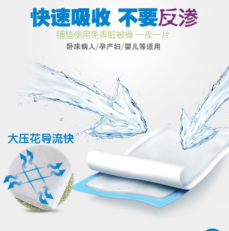 成人护理垫8090大号尿不湿垫床垫老人用老年人尿片50片隔尿垫包邮 - 图1