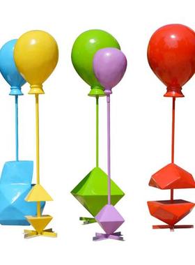 户外玻璃钢仿真气球摆件大型商场婚庆售楼部装饰品游乐园LOVE雕塑