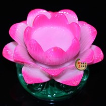 Fujian Buddha Supplies Multi-functional flaky oil wax base lotus crisp oil lamp holder wax-to-base lotus flower