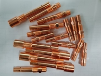 Two-bond welding machine welding gun accessories 200A350A500A inner tooth outer tooth conductive nozzle seat red copper connecting rod