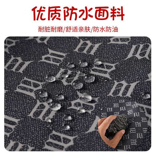 防尘收腰外穿时尚工作服防泼水家用长袖罩衣厨房罩衫围裙带袖女士 - 图1