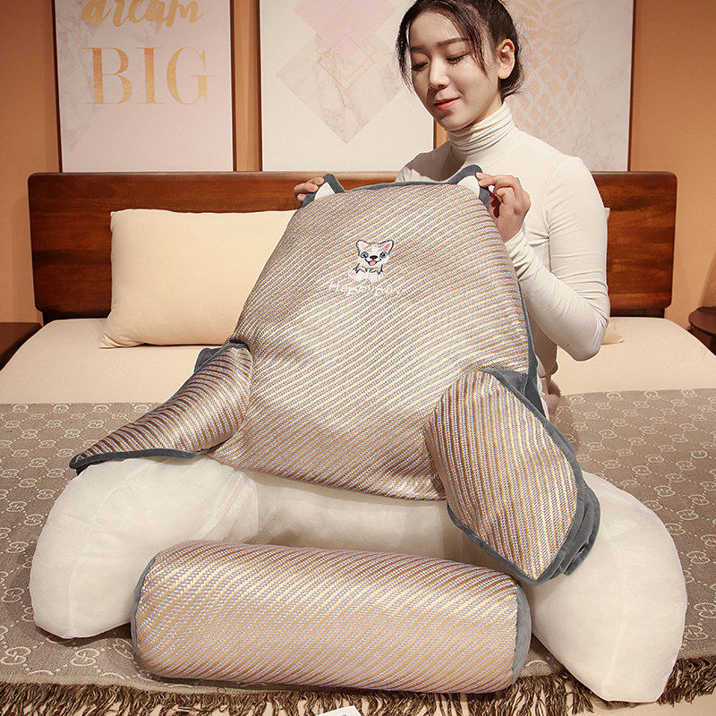 夏季凉席靠枕床头靠垫软包大靠背床上睡觉抱枕宿舍沙发护腰靠垫枕,淘宝优惠券,粉丝福利购,淘宝优惠卷