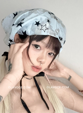 y3k甜酷星星堆堆帽女拍照