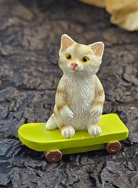 小猫摆件猫咪可爱桌面日系装饰