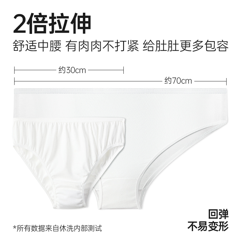 休洗一次性内裤灭菌女大码棉学生差旅经期月子孕妇4+1组合5条装