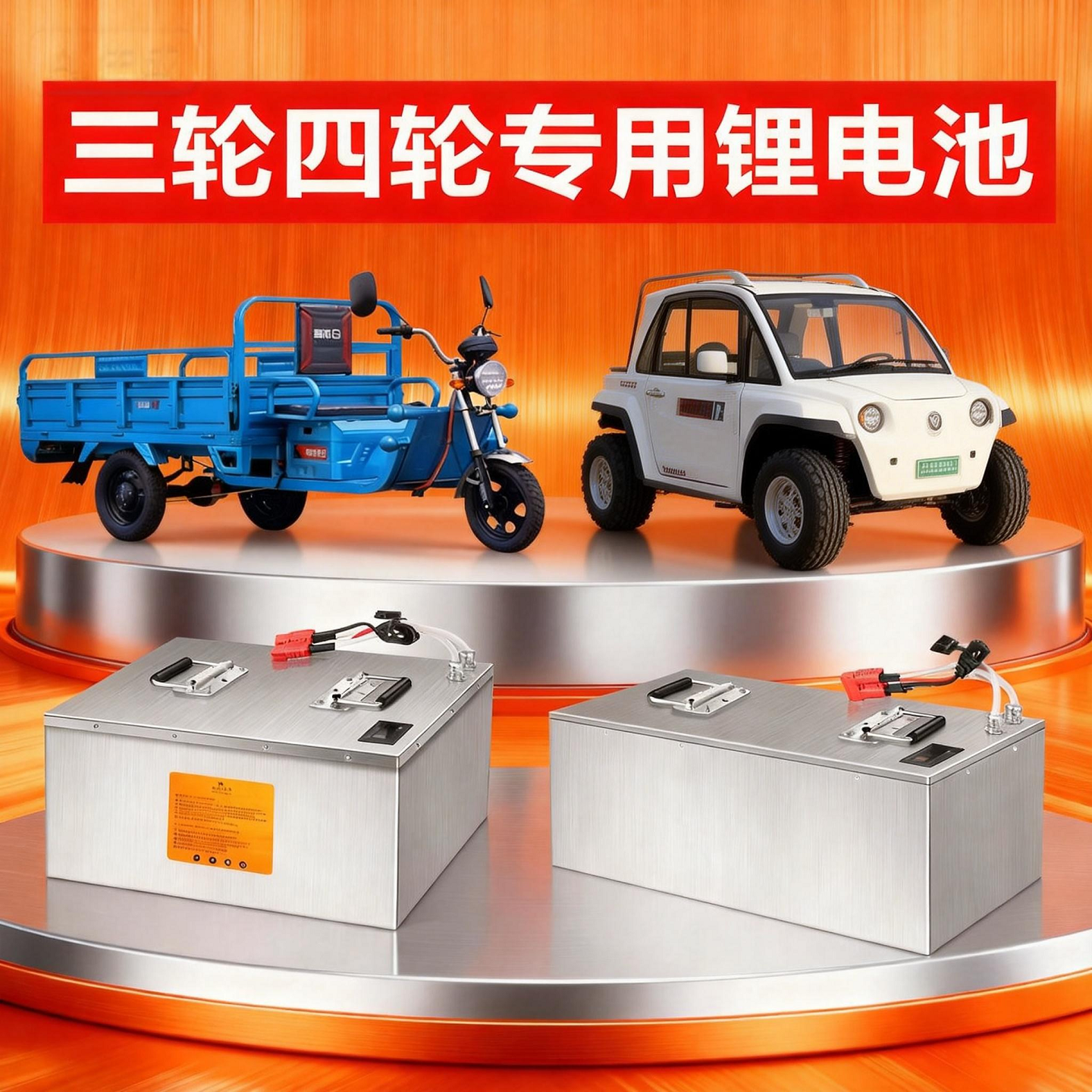 三四轮车电瓶48v60v72v电动车锂电池低速四轮车磷酸铁锂电池宁德,淘宝优惠券,粉丝福利购,淘宝优惠卷