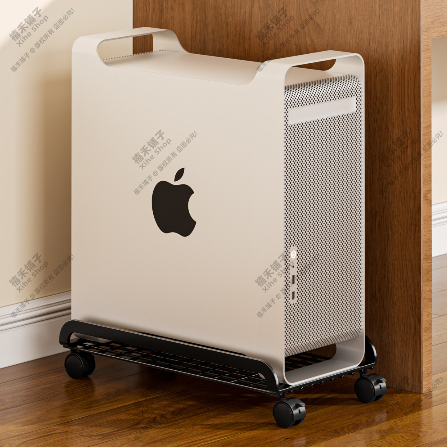 Desktop host bracket removable pulley storage