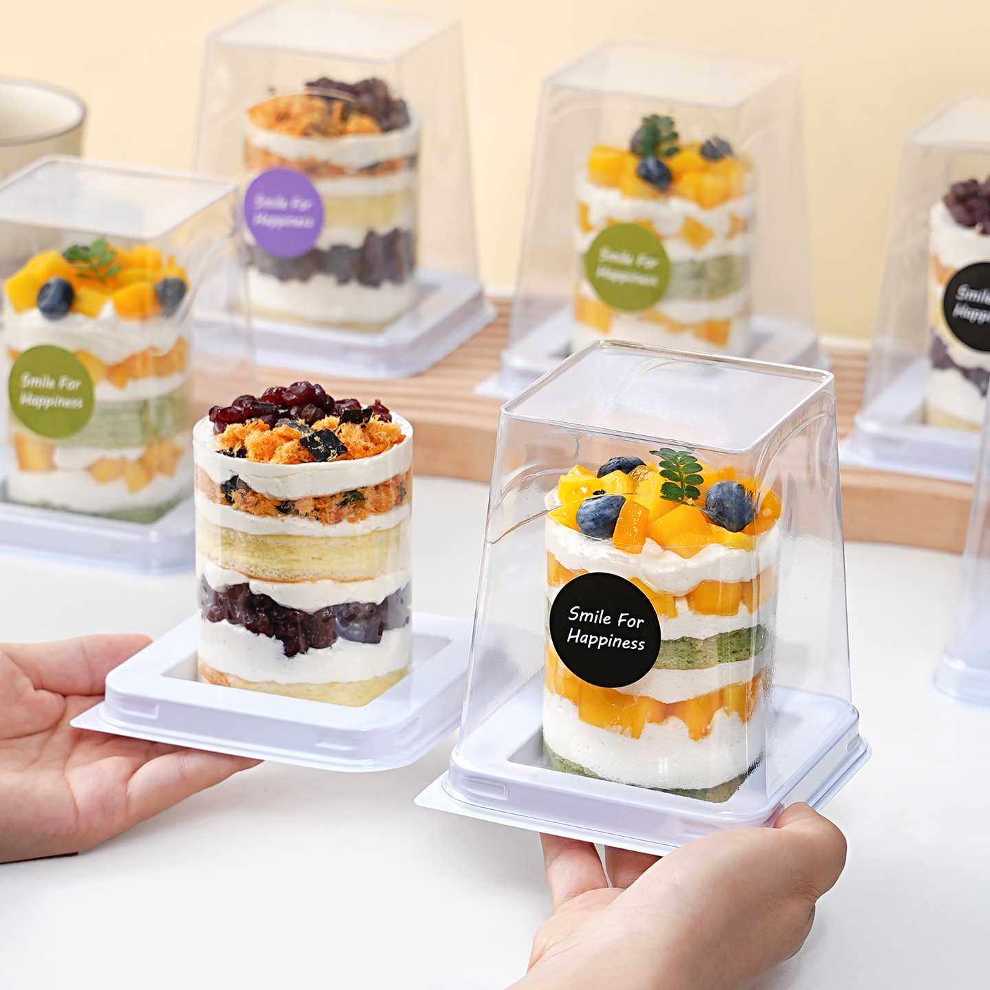 2英寸蛋糕盒小西点包装盒甜品打包盒子透明慕斯围边切块蛋糕烘焙,淘宝优惠券,粉丝福利购,淘宝优惠卷