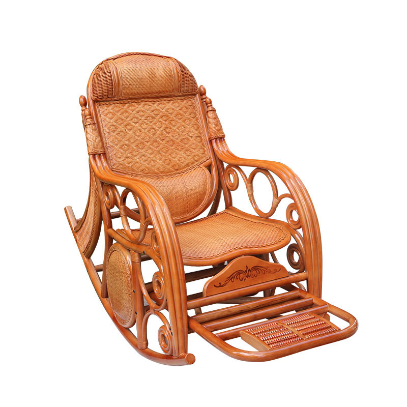 老人真藤可坐可躺逍遥椅庭院新中式懒人藤椅休闲结实逍遥护腰摇椅,淘宝优惠券,粉丝福利购,淘宝优惠卷