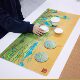 Thousands of Miles of Rivers and Mountains Large Retro Chinese Style Workstation Table Mat