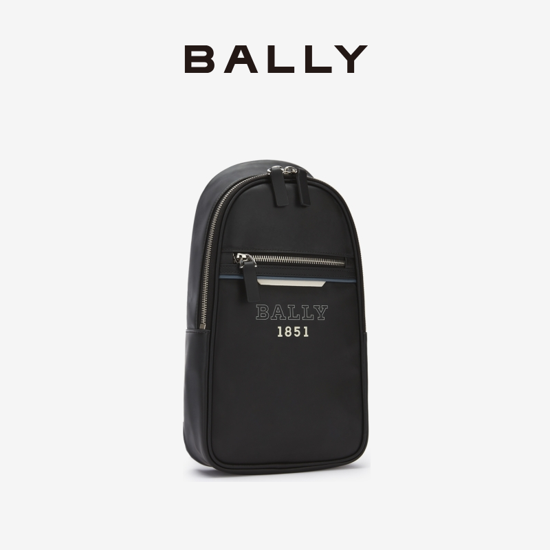 【官方正品】BALLY/巴利男士黑色胸包6302614-图0