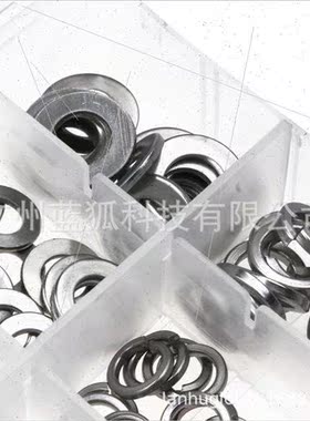 350PCS M3-M10 Stainless Washers Metal Washers 304 Spring Was