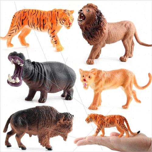 Animal toy model 12 small hollow simulation animal world wil - 图0