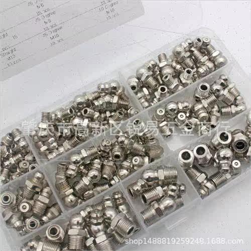 115pcs boxed M6M8M10 nickel plated grease nipple grease ftin - 图2