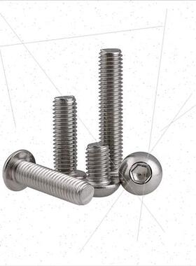 304 ANSIB18.3BT BSP half round head socket head cap screws 1