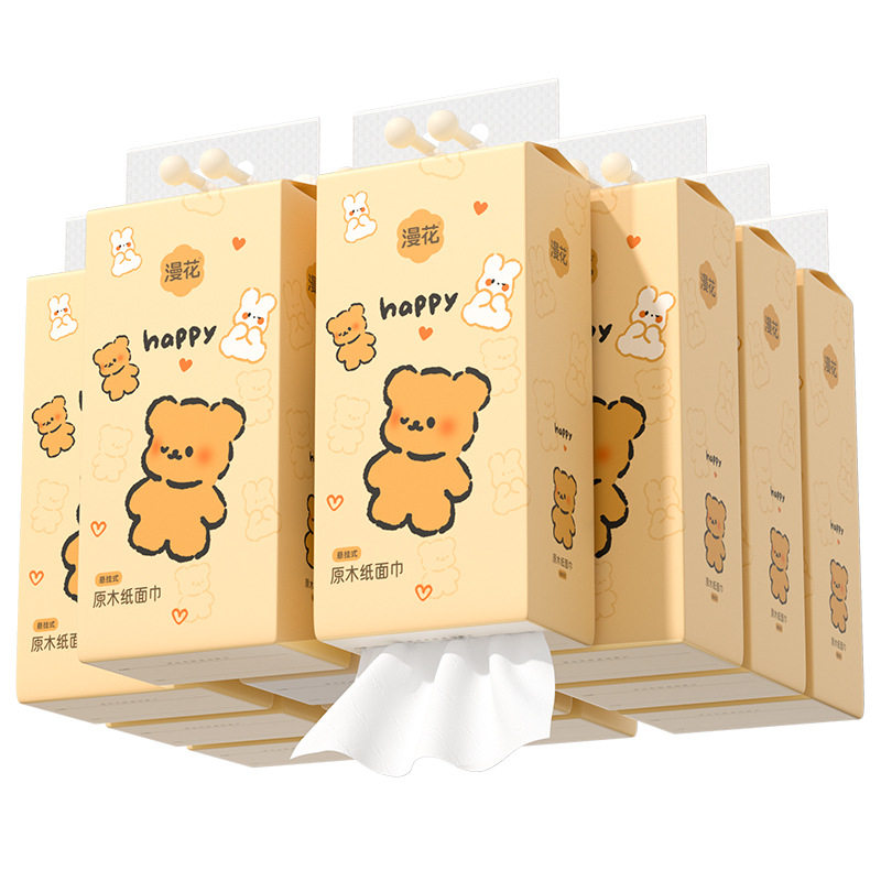 漫花抽纸悬挂式250抽家用纸巾11提整箱装原木4层加厚卫生纸,淘宝优惠券,粉丝福利购,淘宝优惠卷