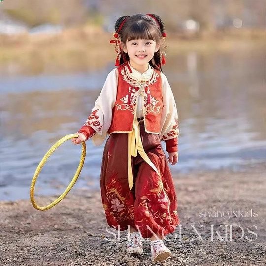 Nezha children's clothing animation same style cos boys and girls little Nezha performance clothes full set of New Year's Day children's performance clothes