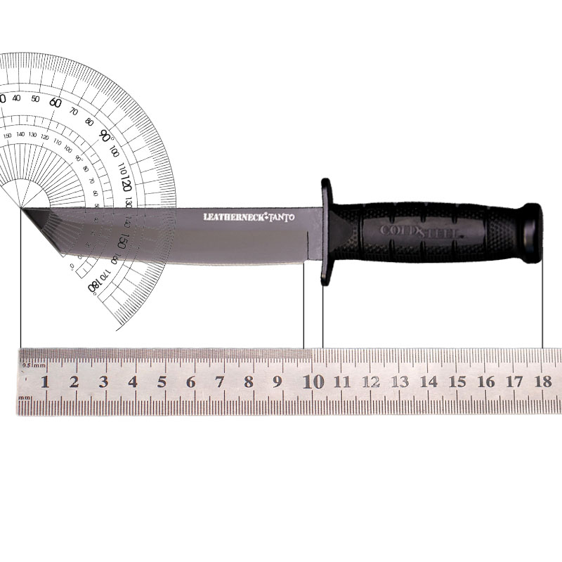 TB123名刀美国冷钢Cold Steel 39LSFCT-TANTO户外防随身战术直刀 - 图3