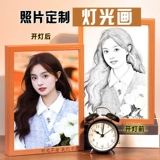 Фотография, легкая фоторамка, зеркало, ночник для влюбленных для друга, делается под заказ