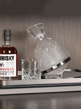 现代简约样板房酒柜软装饰