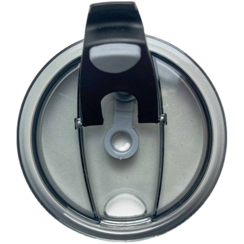 琥珀杯盖通用水杯配件透明防尘防漏可插吸管密封杯盖硅胶食品级