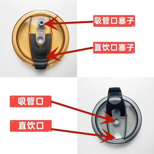 儿童牛奶杯专用吸管通用杯盖吸管杯盖子配件玻璃硅胶不锈钢吸管 - 图0