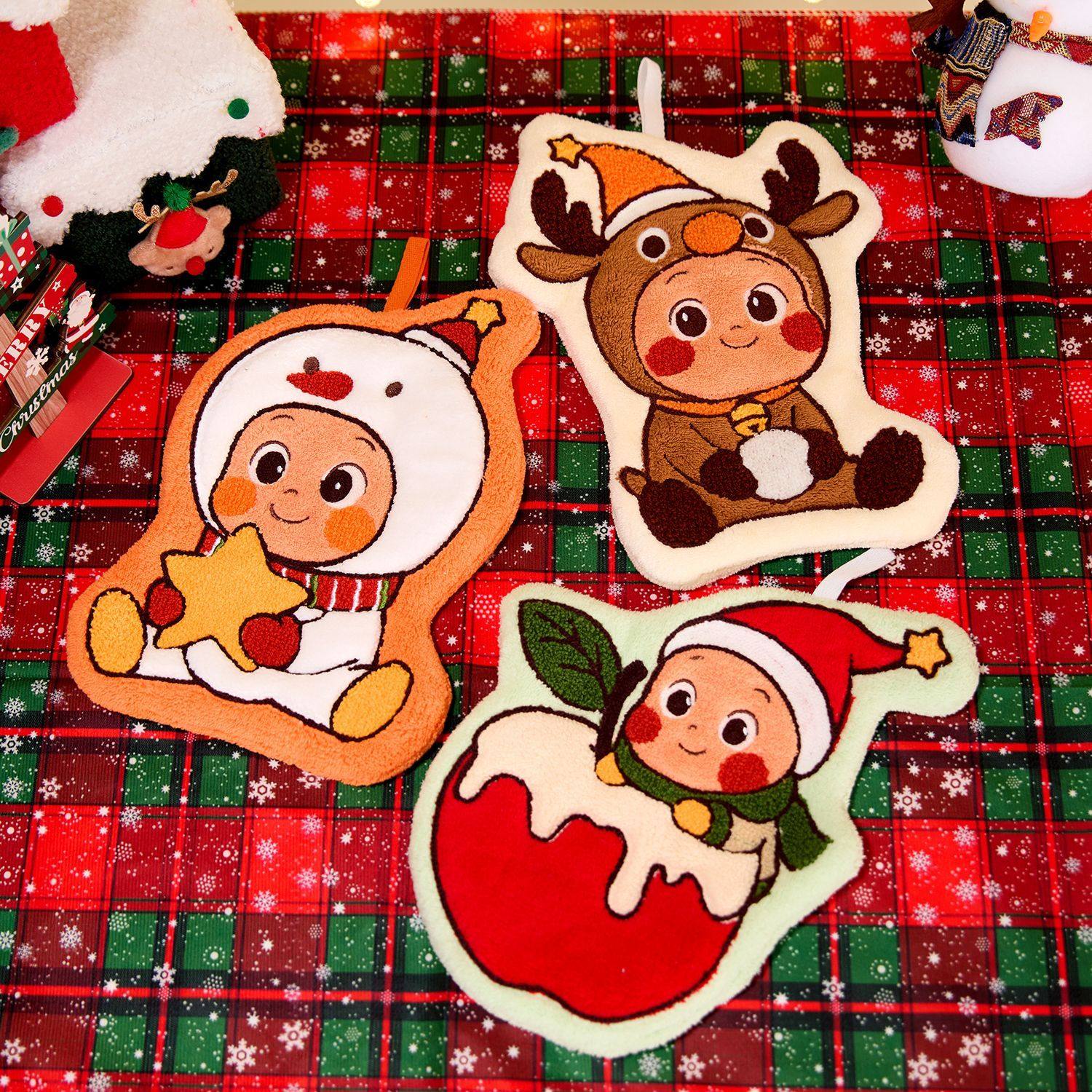 星星人可爱挂式擦手巾加大加厚厨房卫生间抹布儿童超吸水卡通手帕,淘宝优惠券,粉丝福利购,淘宝优惠卷