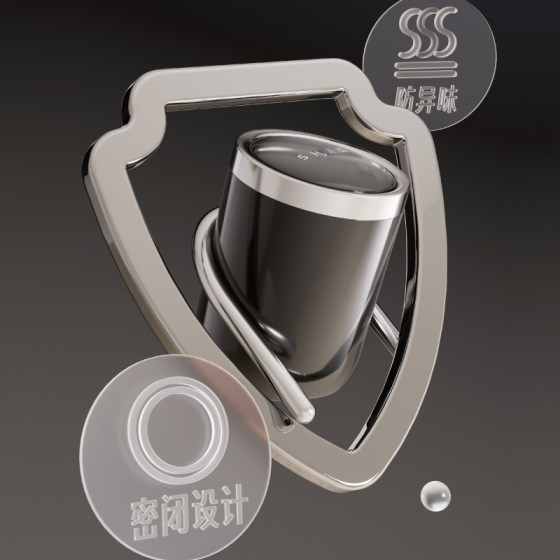 Newly upgraded light luxury inclined trash can for home use with large capacity