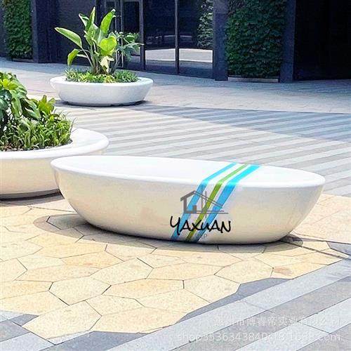 玻璃钢座椅树池商场花池长条坐凳商业广场圆形花坛户外休闲椅美陈,淘宝优惠券,粉丝福利购,淘宝优惠卷