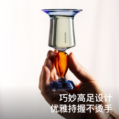 teastone琉璃茶杯茶具高硼硅玻璃杯水杯酒杯礼盒装杯子端午礼盒 - 图0