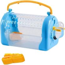 Hamster Travel Cage Small Pet Carrie with Water Feeder for