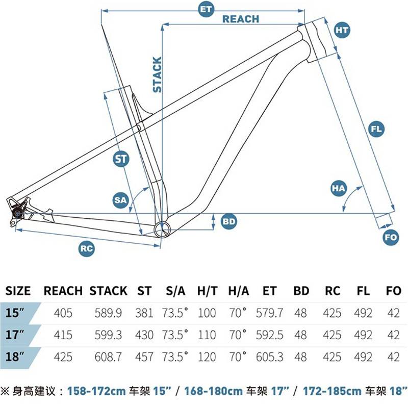 Kinesis卜威 TI520s山地自行车XC越野椎管桶轴全内走线车架27.5寸 - 图2