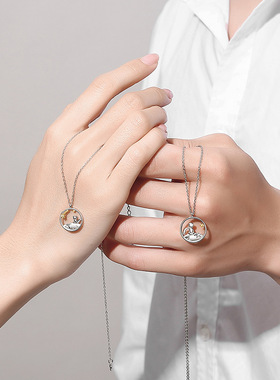 【世迹】小王子与狐狸情侣项链官方轻奢小众设计感锁骨链纪念礼物