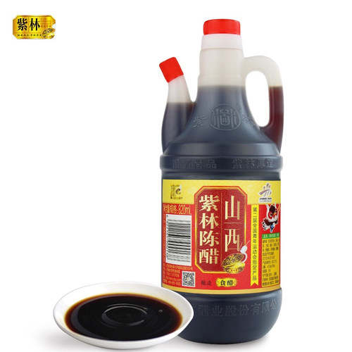 山西紫林 紫林食品陈醋820ml正宗纯粮酿造香醋陈醋凉拌饺子醋家用 - 图1